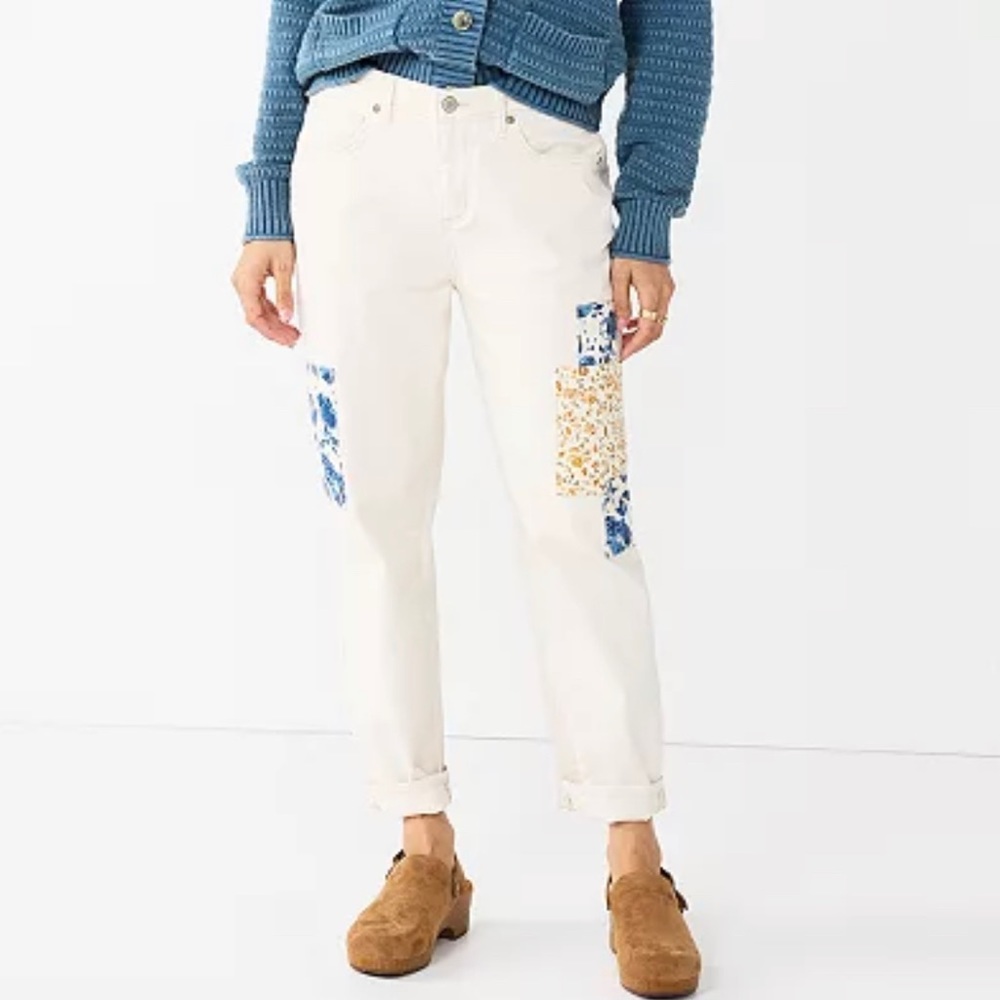 NWT Petite Sonoma Goods For Life® Classic Girlfriend Jeans. Size 18P